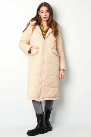 Nylon long coat - Brown - S h5 Picture8